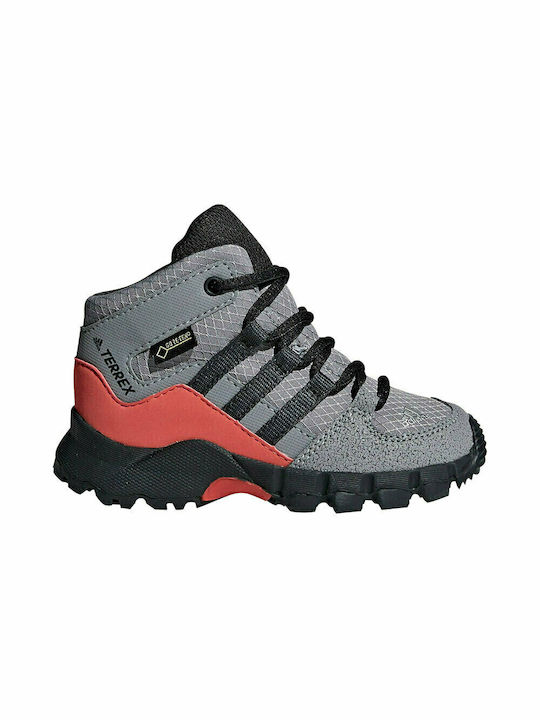 Детски планински обувки Terrex Mid GTX Водоустойчиви Grey Three / Carbon / Matte Silver