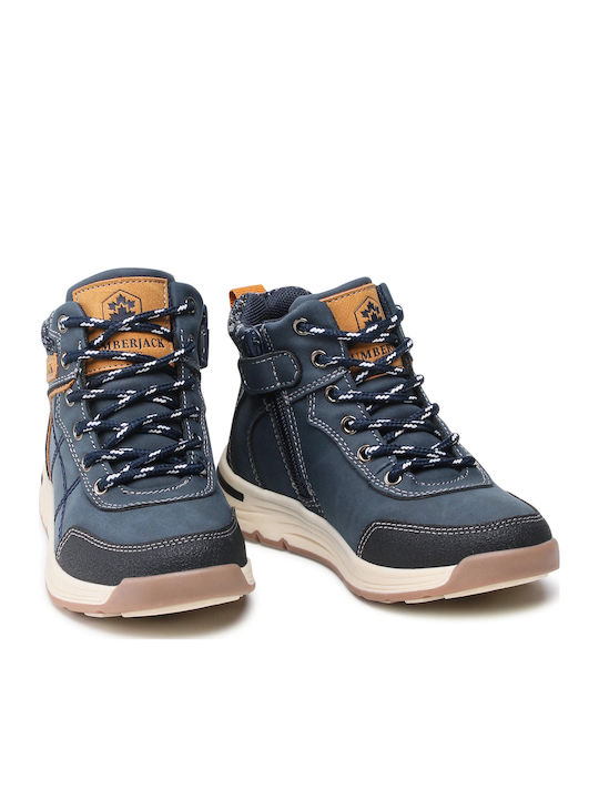 Colby Kids Boots with Zipper Blue
