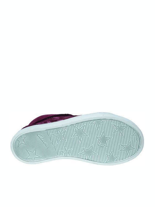 City Frost T Suede Kids Boots with Zipper Burgundy
