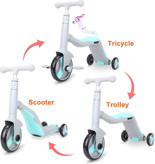 Kids Scooter Fun HD 3-Wheel Light Blue