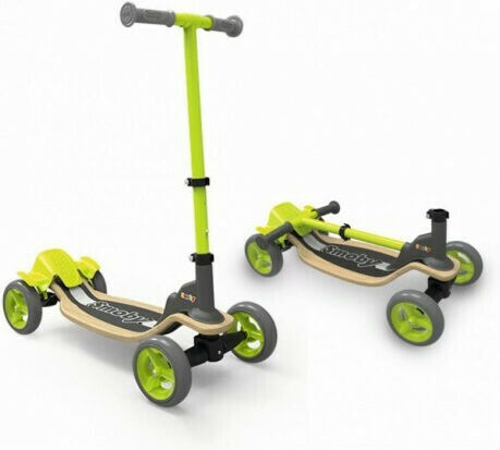 Smoby Детски ролери Сгъваемо S-Cruiser 4 колела Зелен