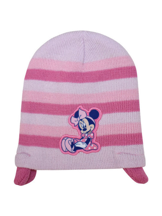 Stamion Minnie Mouse Kids Beanie Knitted Pink