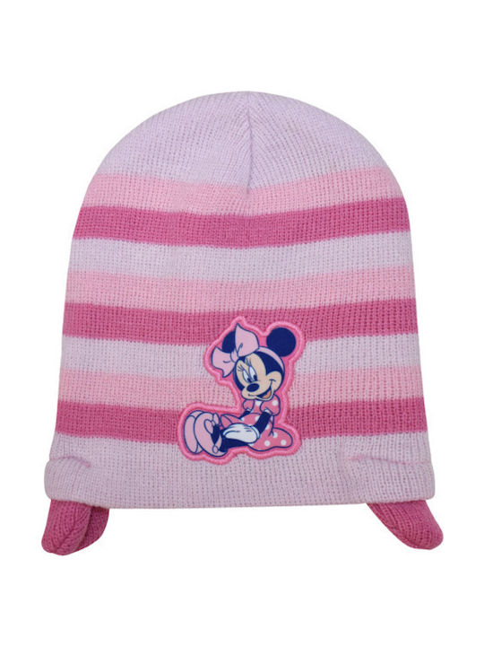 Stamion Minnie Mouse Kinder Mütze Gestrickt Rosa