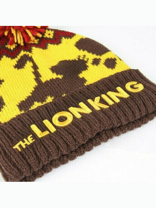 Lion King Παιδικό Σκουφάκι Πλεκτό Καφέ