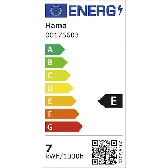 HAMA Смарт крушка LED 7W за фасунга E27 Регулируем бял цвят 806лм Димируем