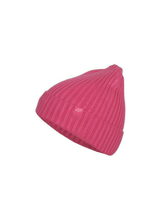 4F Kids Beanie Knitted Fuchsia