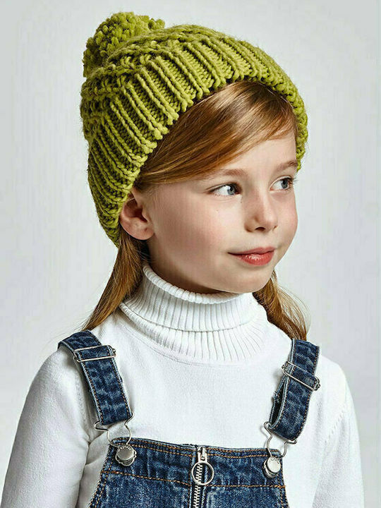 Kids Beanie Knitted Khaki