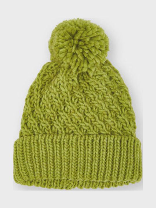 Kids Beanie Knitted Khaki
