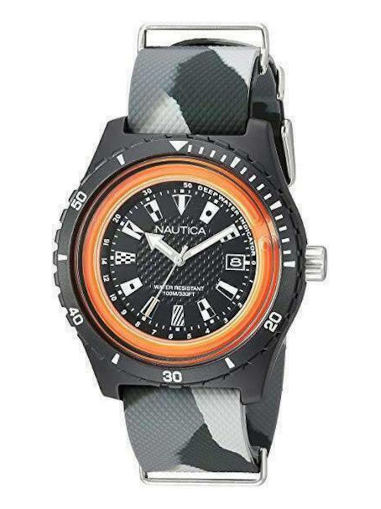 Nautica Ρολόι Μπαταρίας με Καουτσούκ Λουράκι Nautica Ρολόι Μπαταρίας με Καουτσούκ Λουράκι