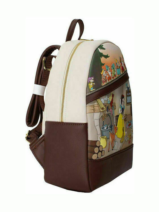 Loungefly Disney Snow White and The Seven Dwarfs Multi Scene Kinder Rucksack Rucksack Braun 22.5cmx10cmx25cmcm Disney Schneewittchen