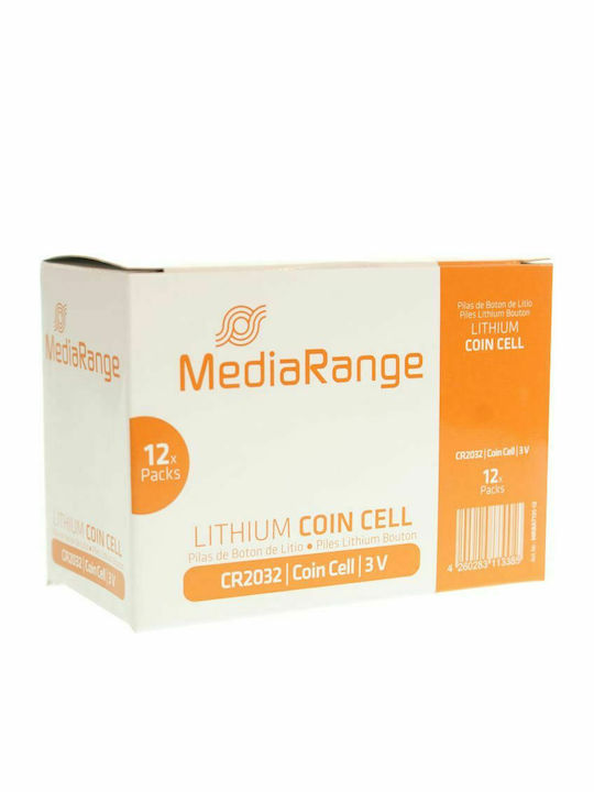 MediaRange Lithium Coin Cell Μπαταρίες CR2032 3V 4τμχ