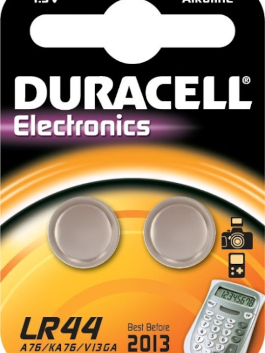 Duracell Long Lasting Power Αλκαλικές Μπαταρίες Ρολογιών LR44 1.5V 2τμχ