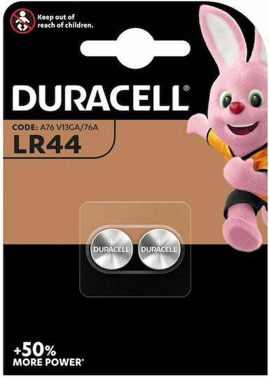 Duracell Long Lasting Power Baterii alcaline Baterii de ceas pentru ceasuri LR44 1.5V 2buc