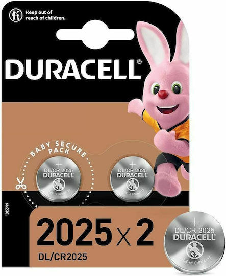 Duracell Long Lasting Power Baterii Litiu pentru ceasuri CR2025 3V 2buc