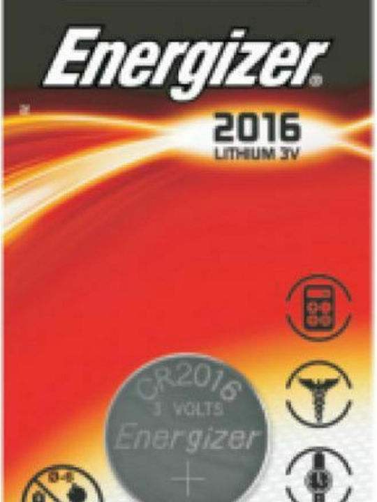 Energizer Μπαταρία Λιθίου Ρολογιών CR2016 3V 1τμχ