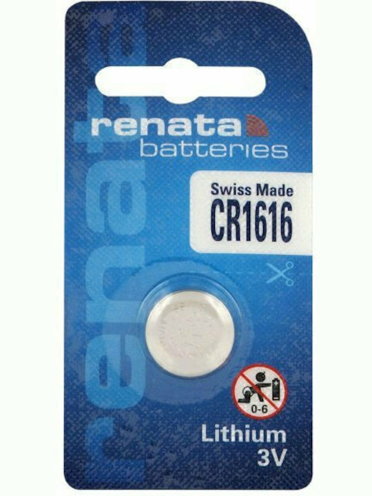 Renata Μπαταρία Λιθίου Ρολογιών CR1616 3V 1τμχ