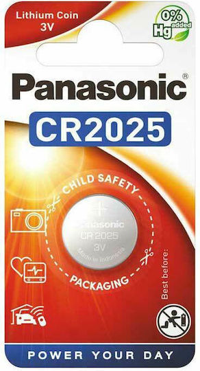 Panasonic Lithium Power Batterie für Uhren CR2025 3V 1Stück