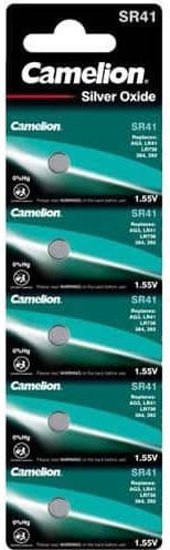 Camelion Батерии Сребърен оксид За часовници SR41 1.55V 5бр