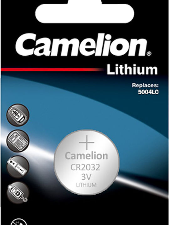 Camelion Μπαταρία Λιθίου Ρολογιών CR2032 3V 1τμχ