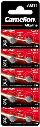 Camelion AG11 Алкални Батерии За часовници LR58 1.5V 10бр