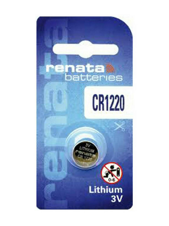 Renata Μπαταρία Λιθίου Ρολογιών CR1220 3V 1τμχ