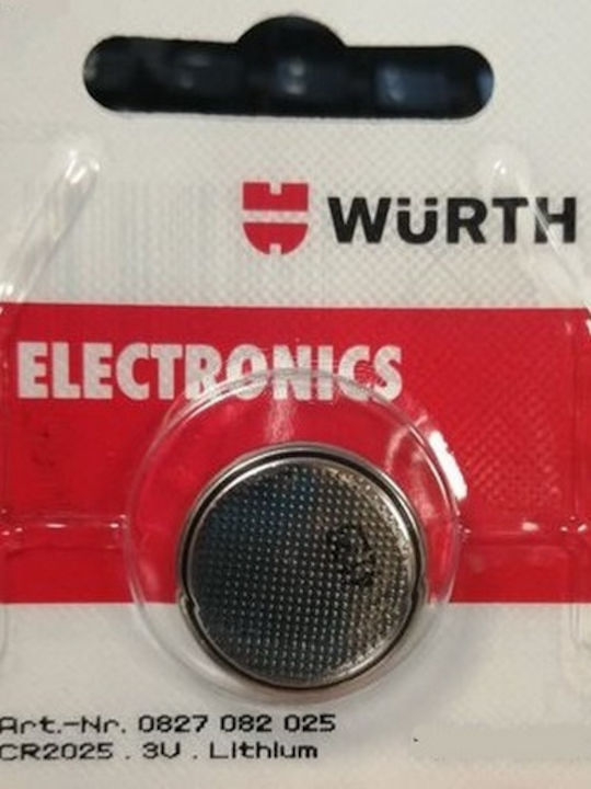 Wurth Baterie Litiu pentru ceasuri CR2025 3V 1buc
