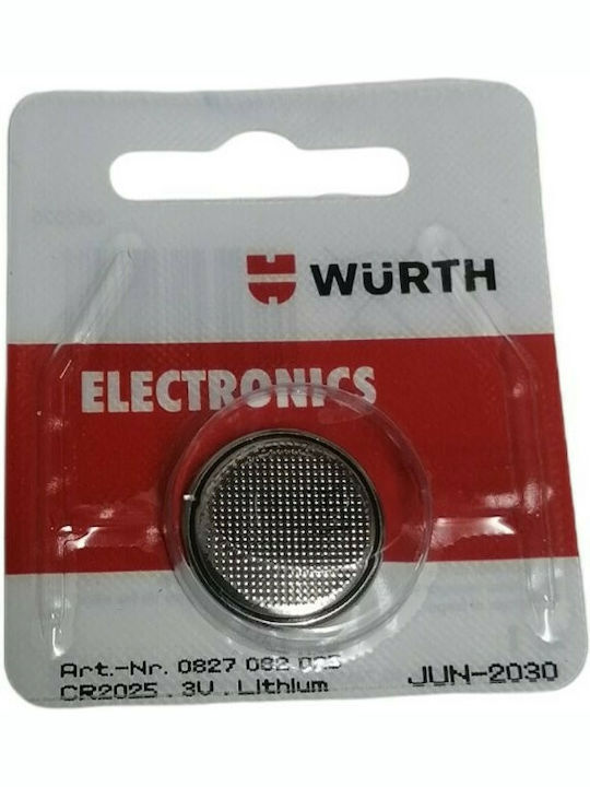 Wurth Baterie Litiu pentru ceasuri CR2025 3V 1buc