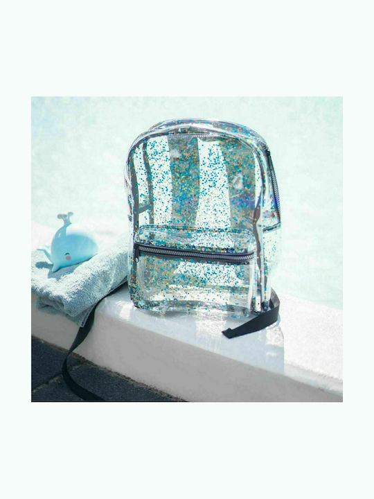 A Little Lovely Company Glitter Παιδική Τσάντα Πλάτης Μαύρη 24x11εκ.