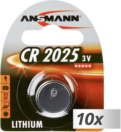 Ansmann Batterie Lithium für Uhren CR2025 3V 1Stück