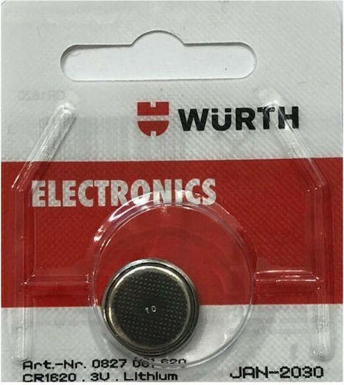 Wurth Batterie Lithium für Uhren CR1620 3V 1Stück