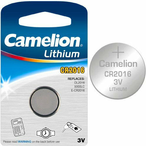 Camelion Μπαταρία Λιθίου Ρολογιών CR2016 3V 1τμχ
