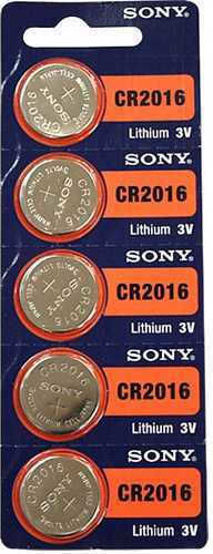 Sony Batterien Lithium für Uhren CR2016 3V 5Stück