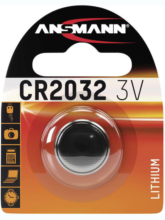 Ansmann Μπαταρία Λιθίου Ρολογιών CR2032 3V 1τμχ
