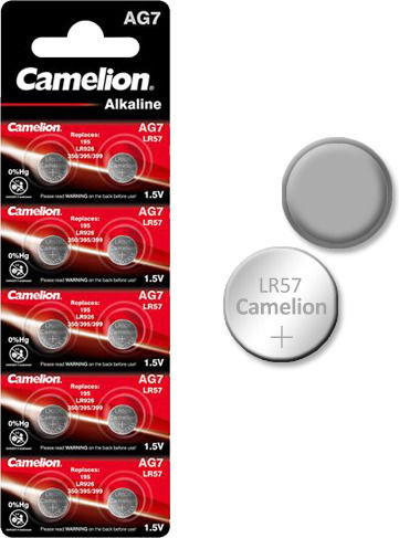 Camelion AG7 Αλκαλικές Μπαταρίες Ρολογιών LR57 1.5V 10τμχ