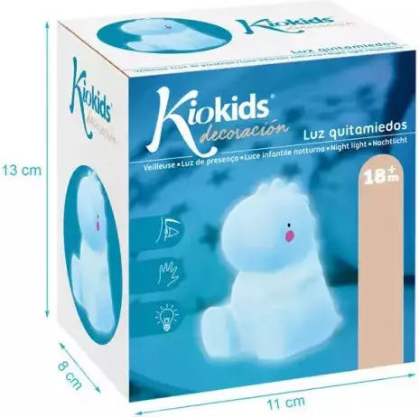 Kiokids Led Παιδικό Διακοσμητικό Φωτιστικό Δεινόσαυρος Μπλε 12x11x7εκ.