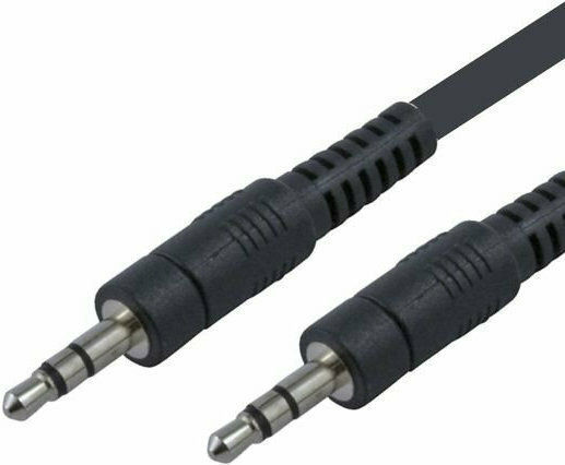 Powertech Καλώδιο Ήχου 3.5mm male - 3.5mm male Μαύρο 5m CAB-J008