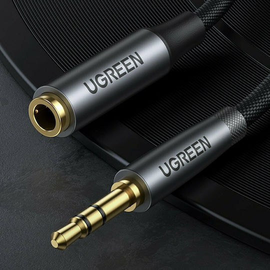 Ugreen Καλώδιο 3,5 мм мъжки - 3,5 мм женски Черен 3м (70359)