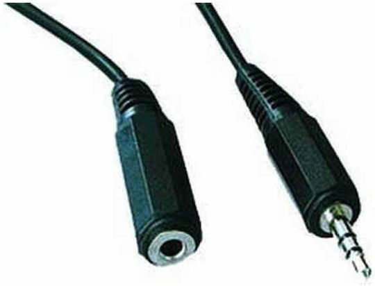 Cablexpert Καλώδιο Ήχου 3.5mm male - 3.5mm female Μαύρο 5m CCA-423-5M