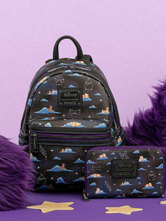 Loungefly Classic Characters on Clouds Mini Kids Bag Backpack Black 22.5cmx11.2cmx26.2cmcm Disney Classic Clouds