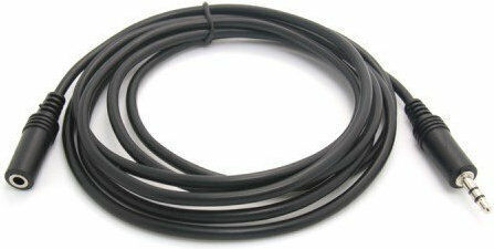 Bridge Cable Кабел За Звук 3,5 мм Мъжки - 3,5 мм Женски Черен 3м