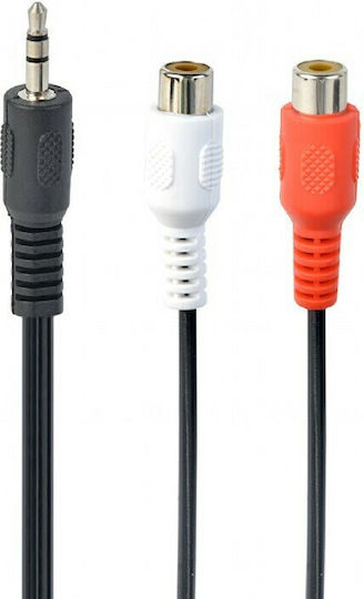 Cablexpert Audio Cable 3.5mm Male - RCA Female Black 0.2m CCA-406