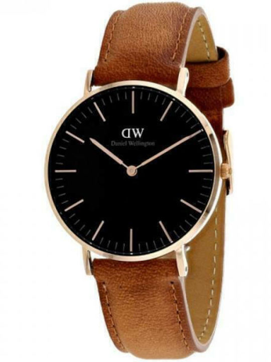 Daniel Wellington Classic Durham Ρολόι Μπαταρίας με Δερμάτινο Λουράκι