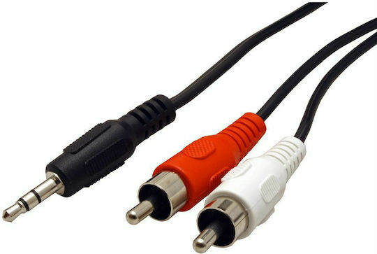 Roline 3,5mm Klinkenkabel mit RCA-Stecker Schwarz 1,5 m