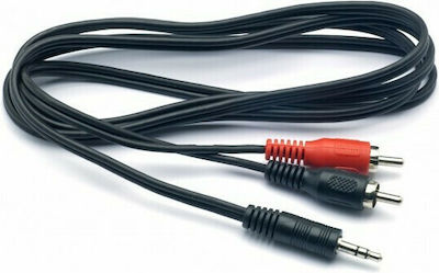 G&BL 3.5mm male - RCA male Cable Black 1.5m