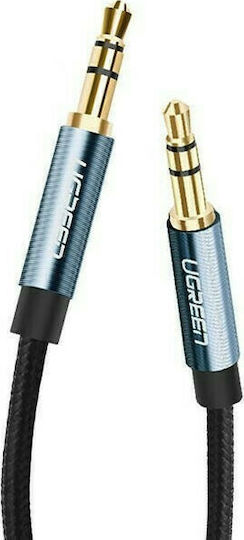 Ugreen 3.5mm Male to 3.5mm Male Audio Cable Blue 1.5m with Gold Plated Terminals 10686