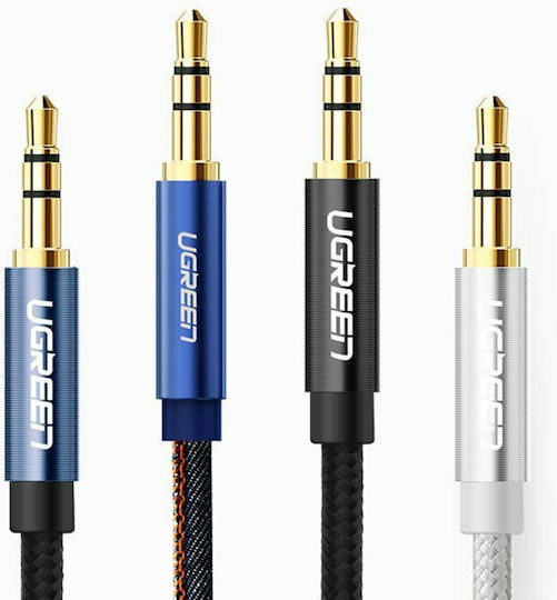 Ugreen 3.5mm Male to 3.5mm Male Audio Cable Blue 1.5m with Gold Plated Terminals 10686