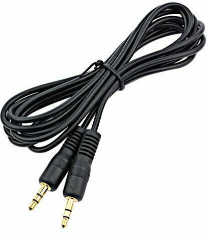 DeTech 3.5mm Jack Cable - 3.5mm Male to 3.5mm Male Black Length 3m 18039