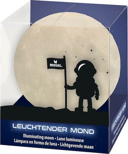 Moses Kinder Dekorative Lampe Mond Gelb 10x10cm