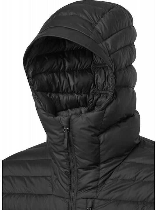 Microlight Alpine Χειμωνιάτικο Μπουφάν Puffer Μαύρο