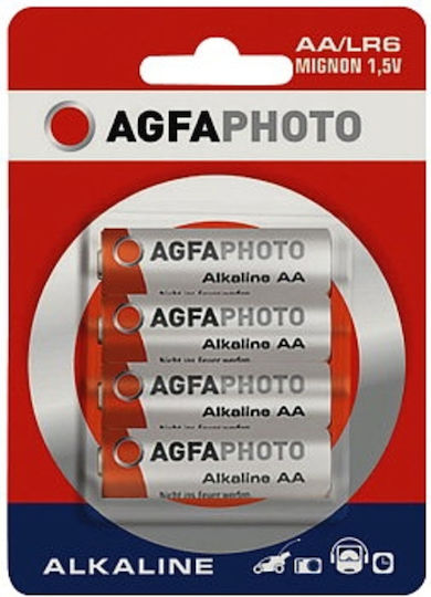 AgfaPhoto Alkaline Batterien AA 1.5V 4Stück
